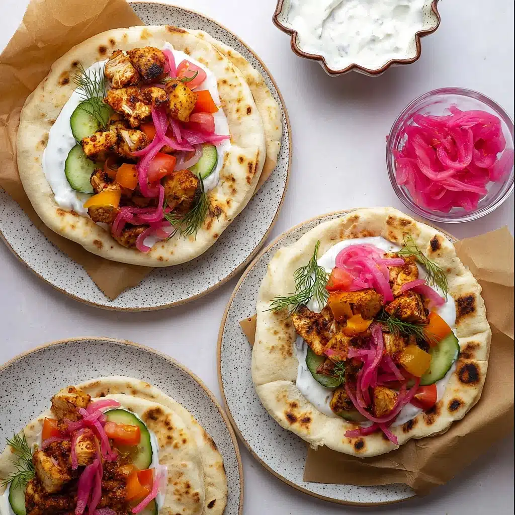 Greek Chicken Pita Wrap Recipe - Recipe Image