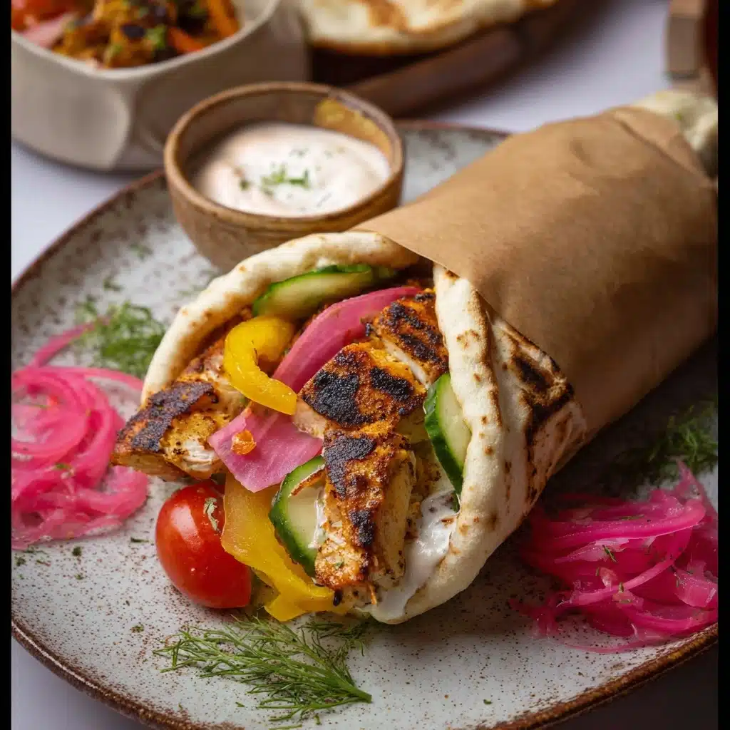 Greek Chicken Pita Wrap Recipe