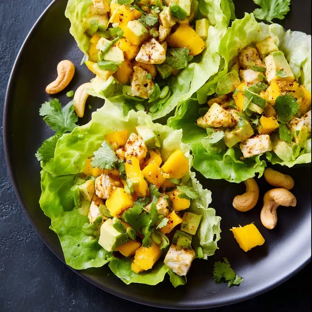 Mango, Avocado, Chicken Lettuce Wraps Recipe