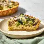 Broccoli Tart with Brown Rice Crust Recipe