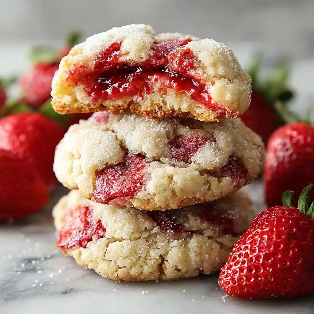 Soft Strawberry Shortcake Cookies Recipe