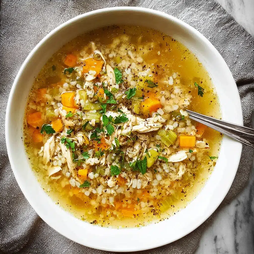 Slow Cooker Chicken Barley Soup Recipe - Recipe Image