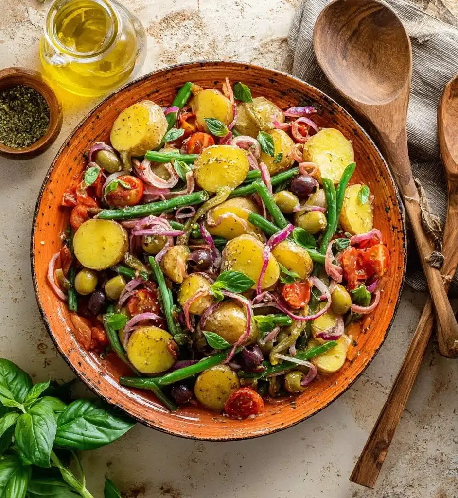 Italian Potato Salad with Green Beans Recipe - Recipe Image