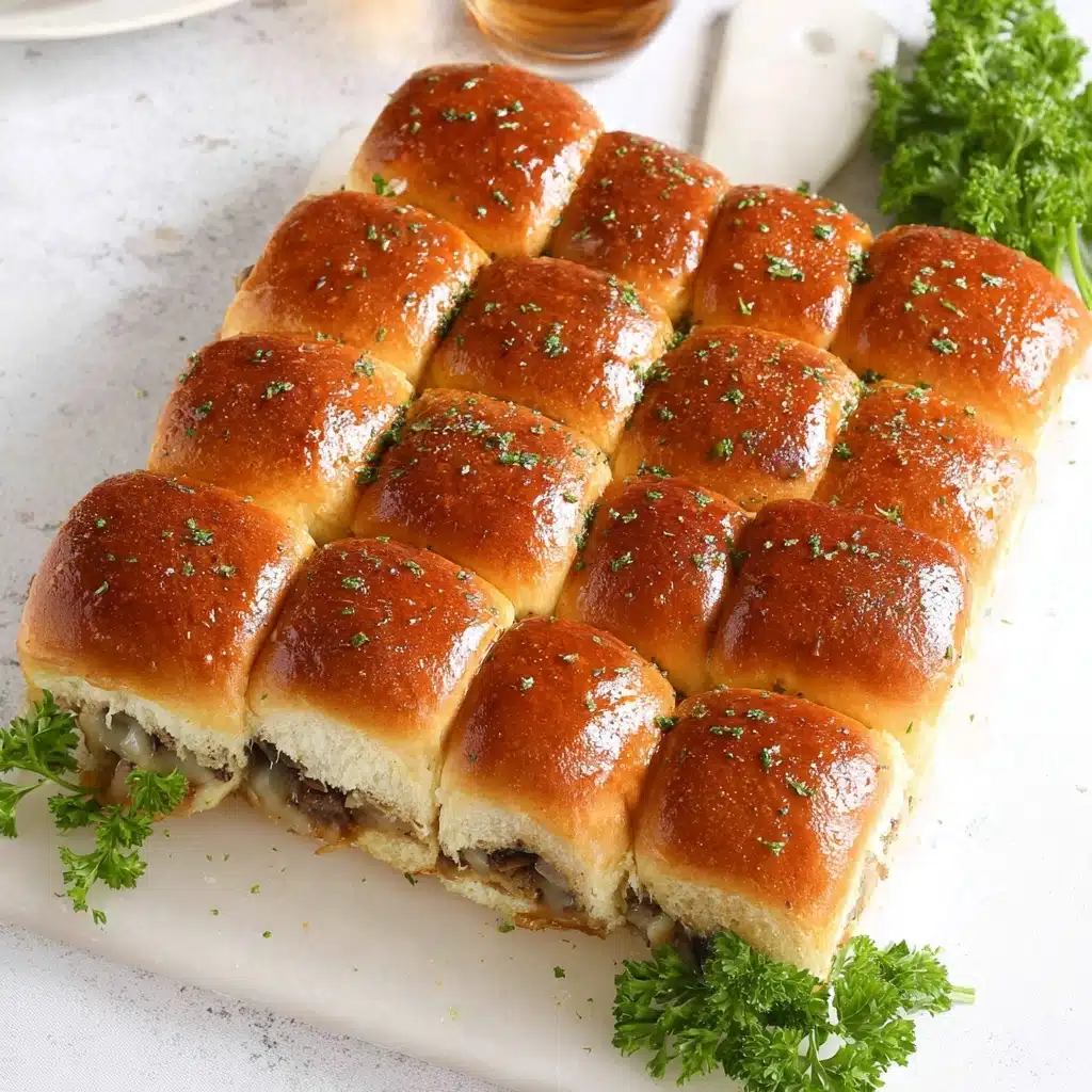 Cheesy Philly Cheesesteak Sliders Recipe - Recipe Image