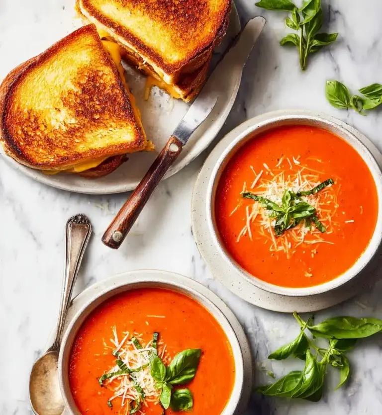 Classic Tomato Soup and Grilled Cheese Recipe