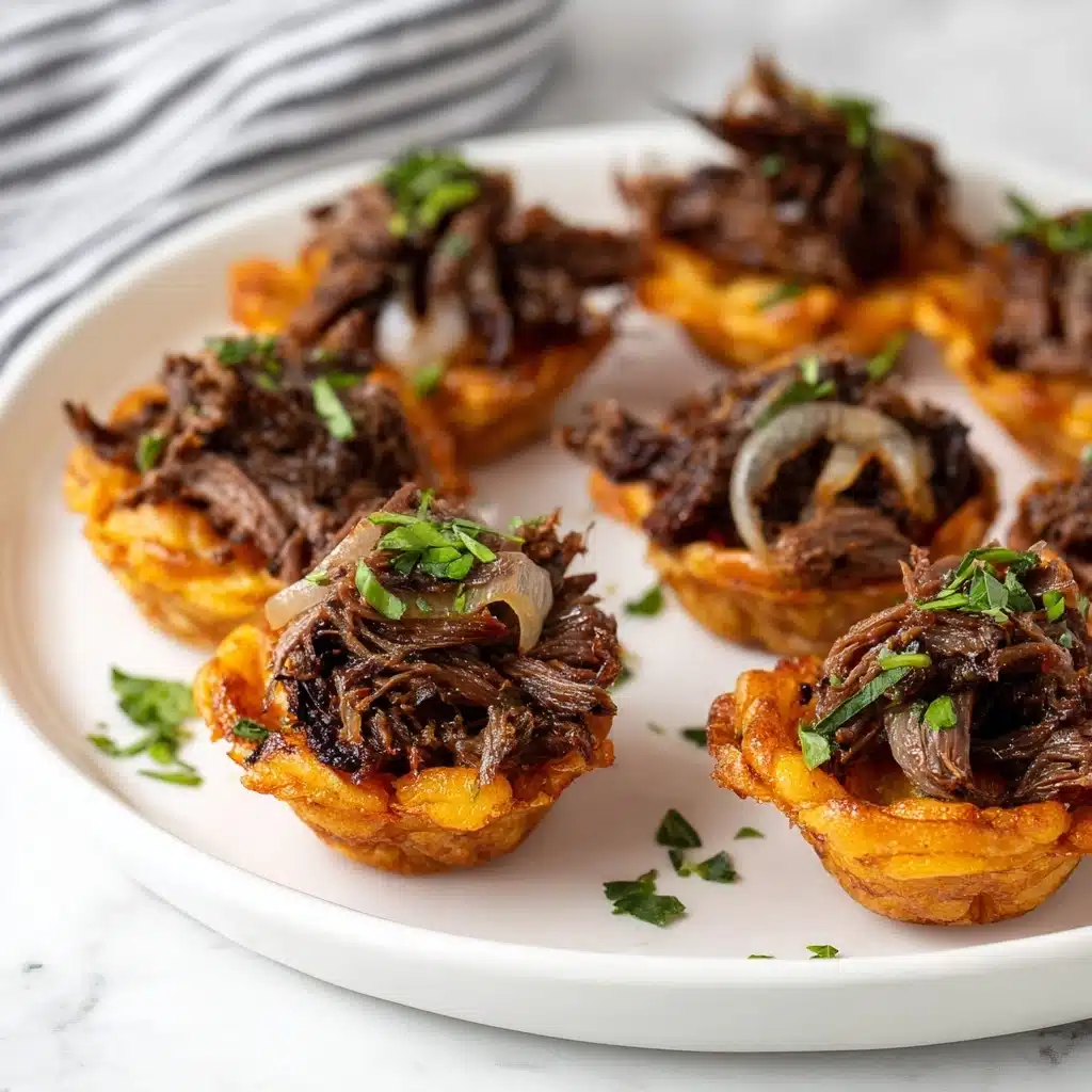 Tostones Rellenos (Cuban Stuffed Plantain Cups) Recipe - Recipe Image
