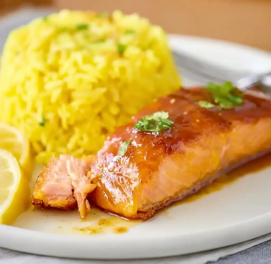 Air Fryer Teriyaki Salmon Recipe - Recipe Image
