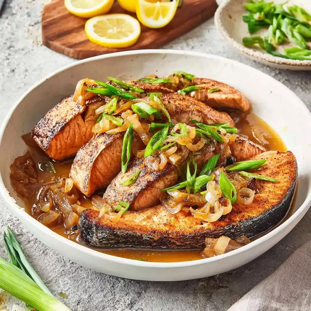 Pan-Seared Salmon Steaks Recipe - Recipe Image