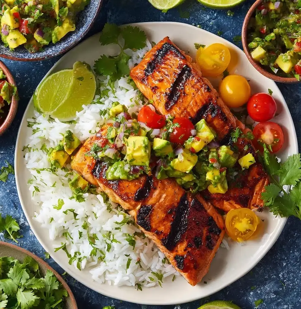 Grilled Salmon (Best Marinade) Recipe - Recipe Image