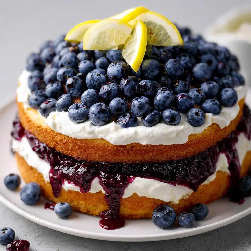 Blueberry Shortcake Cake Recipe - Recipe Image