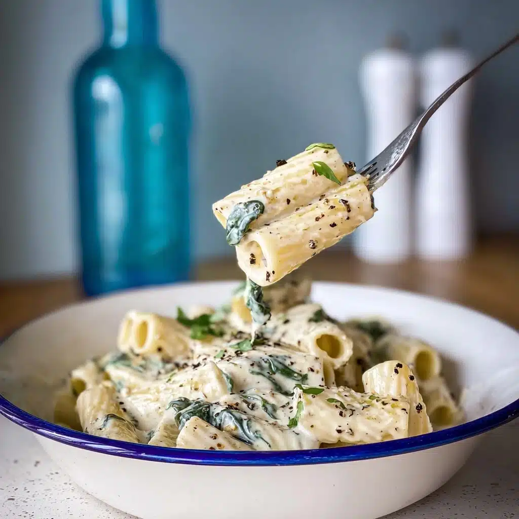 Creamy Spinach Rigatoni Recipe - Recipe Image
