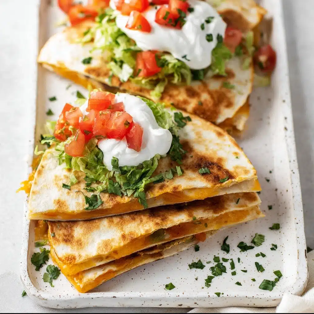 Cheesy Ground Beef Quesadillas Recipe - Recipe Image