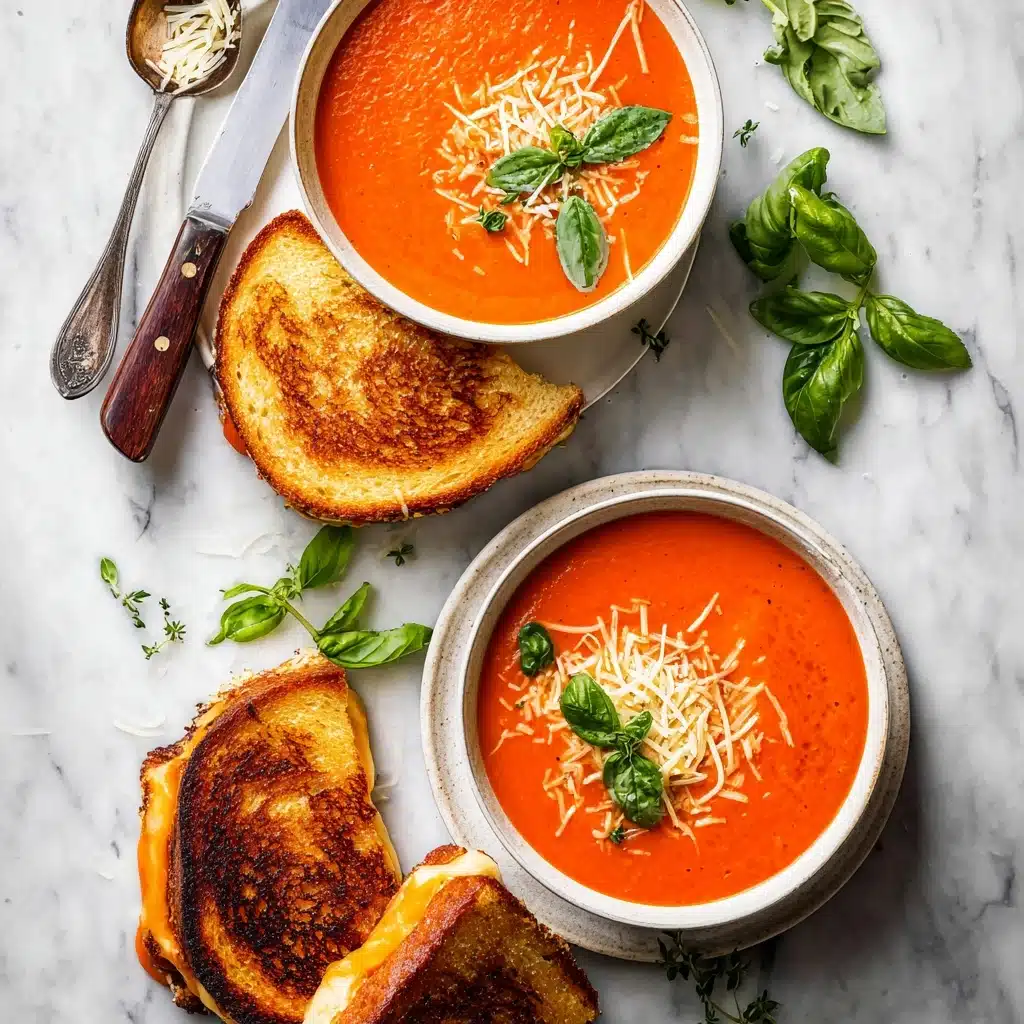 Classic Tomato Soup and Grilled Cheese Recipe - Recipe Image