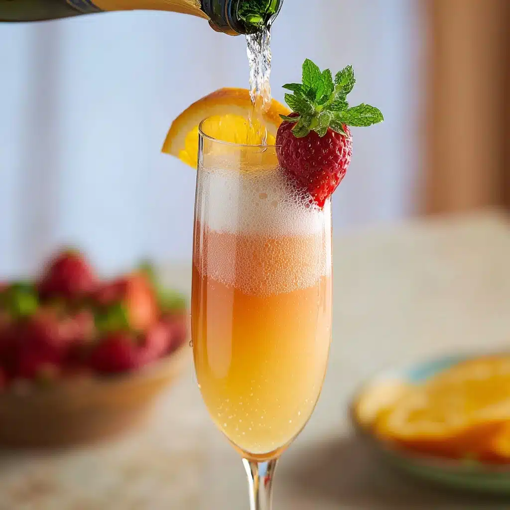 Sunrise Strawberry Mimosa Recipe - Recipe Image