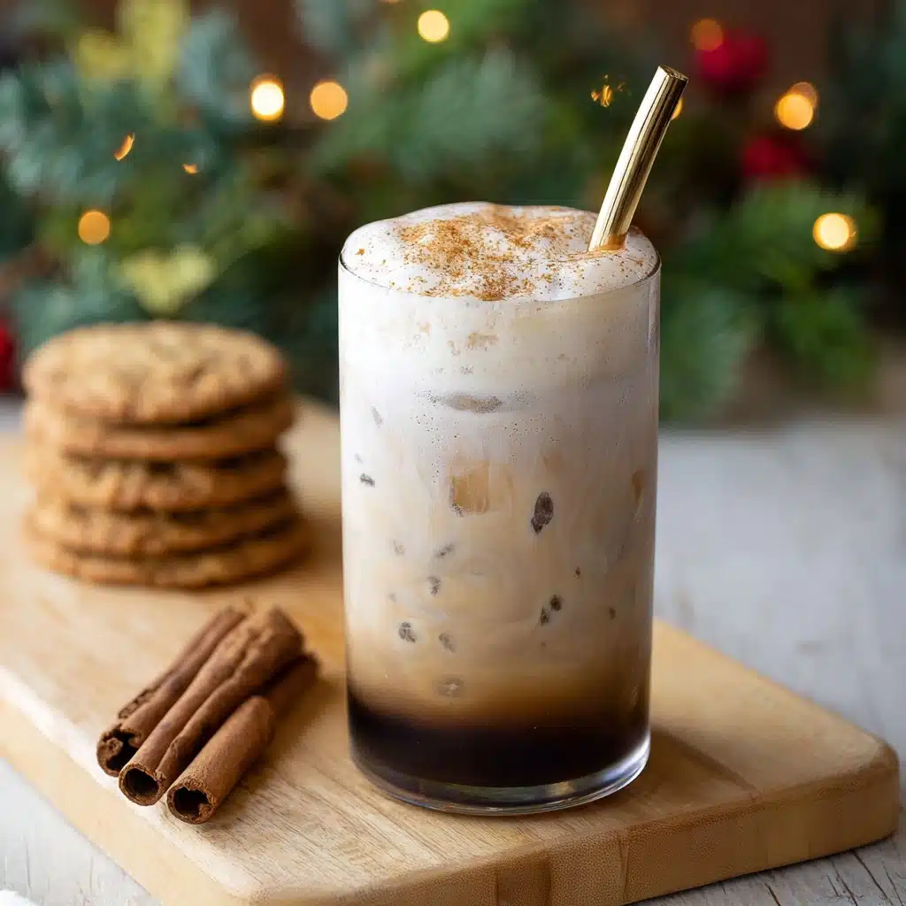 Iced Gingerbread Oatmilk Chai Recipe - Recipe Image