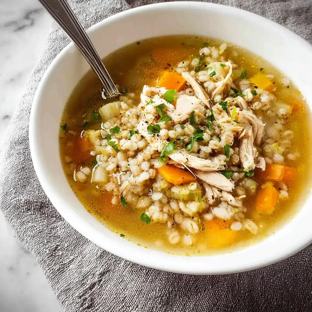 Slow Cooker Chicken Barley Soup Recipe - Recipe Image
