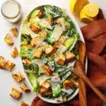 Easy Caesar Salad with Sourdough Croutons Recipe
