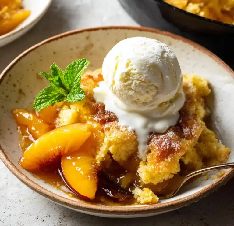 Best-Ever Skillet Peach Cobbler Recipe