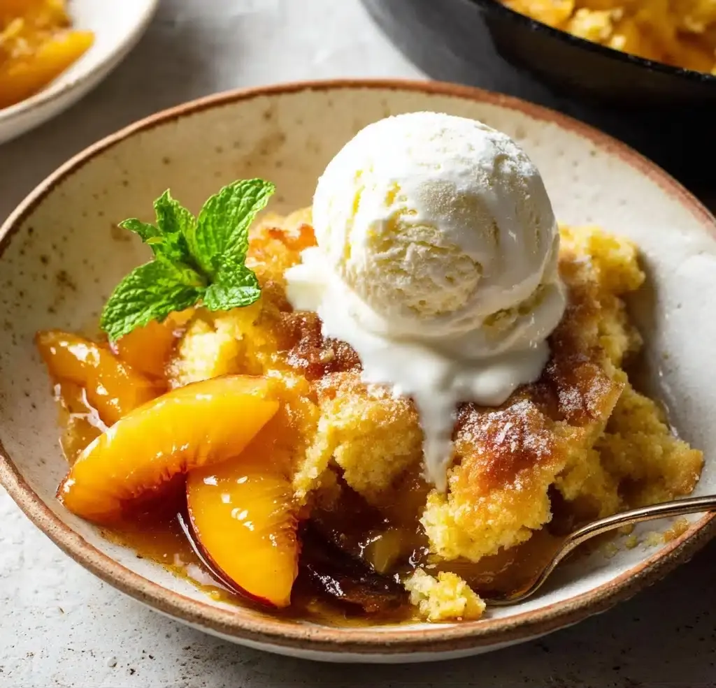 Best-Ever Skillet Peach Cobbler Recipe