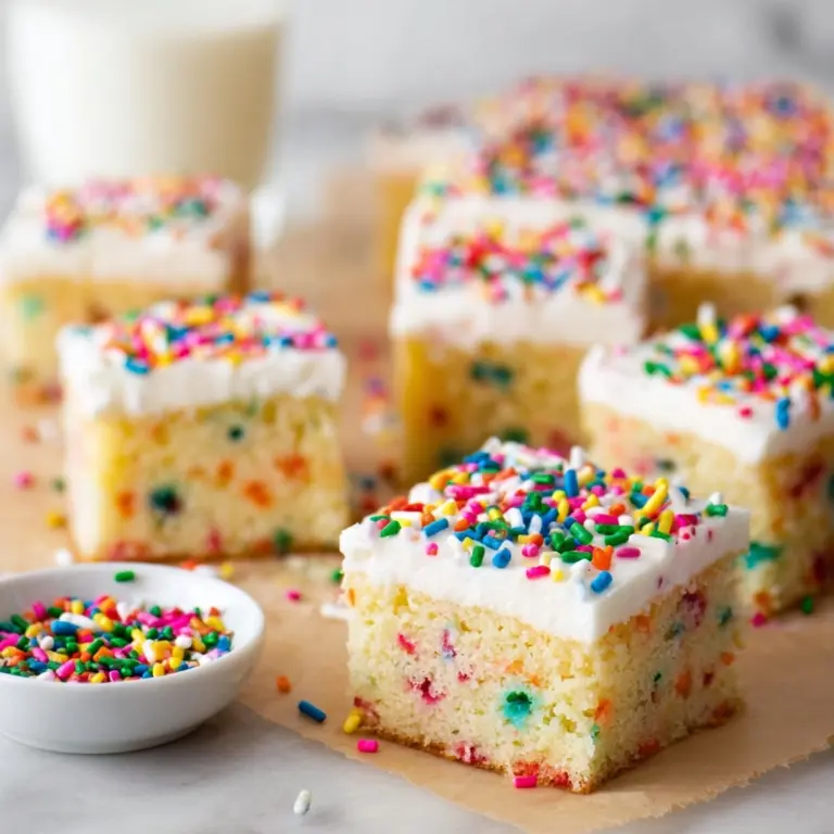 Homemade Funfetti Sheet Cake (Buttery, Moist, and Fluffy!) Recipe