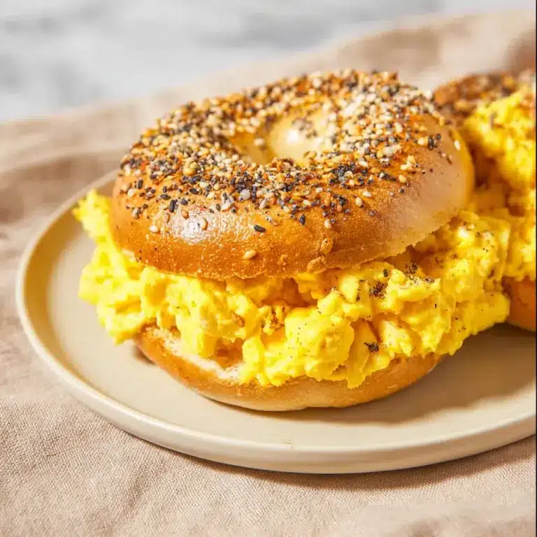 Easy Breakfast Bagel Sliders Recipe