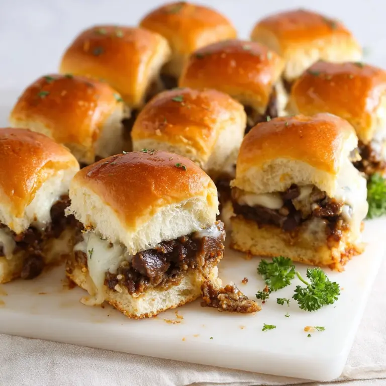Cheesy Philly Cheesesteak Sliders Recipe