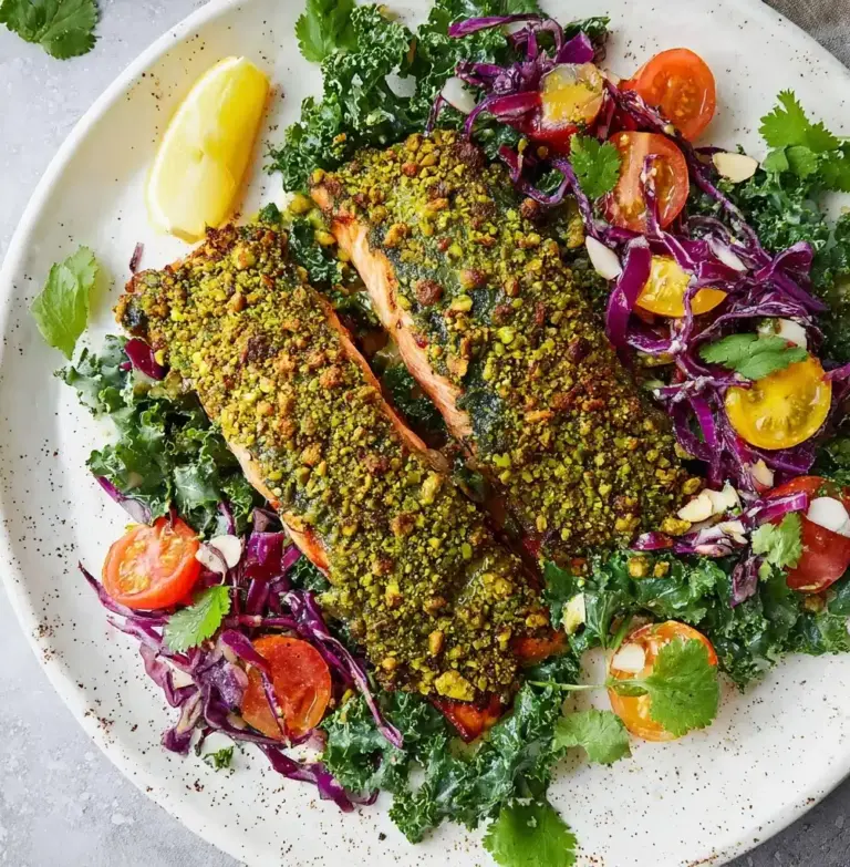 Pistachio Crusted Salmon with Zhoug Recipe