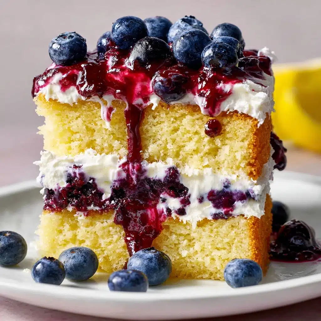 Blueberry Shortcake Cake Recipe