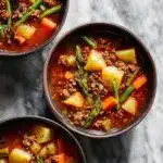 Easy Hamburger Vegetable Soup Recipe