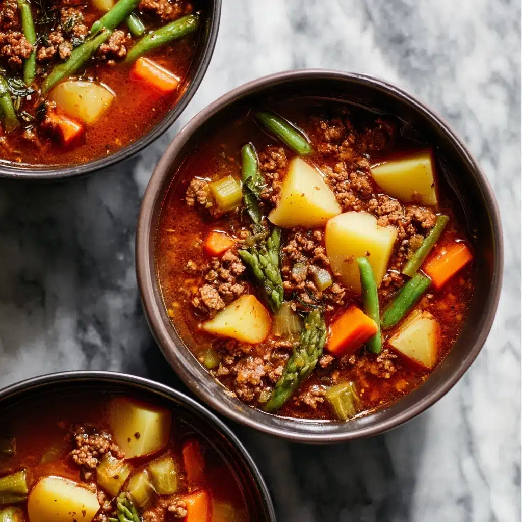 Easy Hamburger Vegetable Soup Recipe