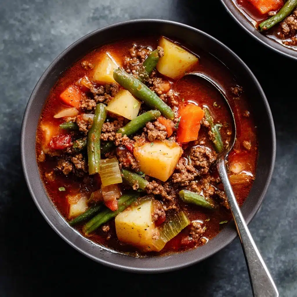 Easy Hamburger Vegetable Soup Recipe - Recipe Image