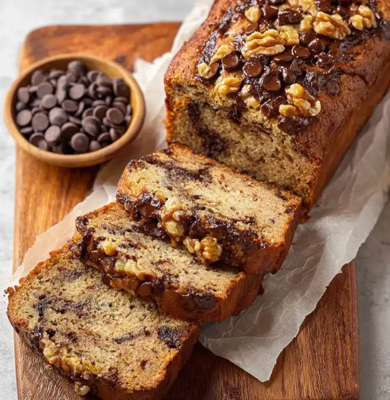 Chocolate Chip Banana Nut Bread Recipe