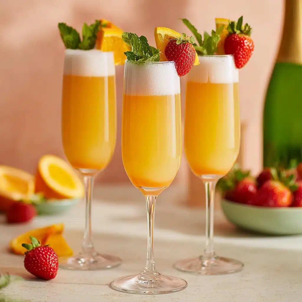 Sunrise Strawberry Mimosa Recipe - Recipe Image