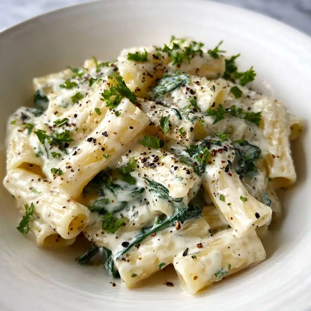 Creamy Spinach Rigatoni Recipe