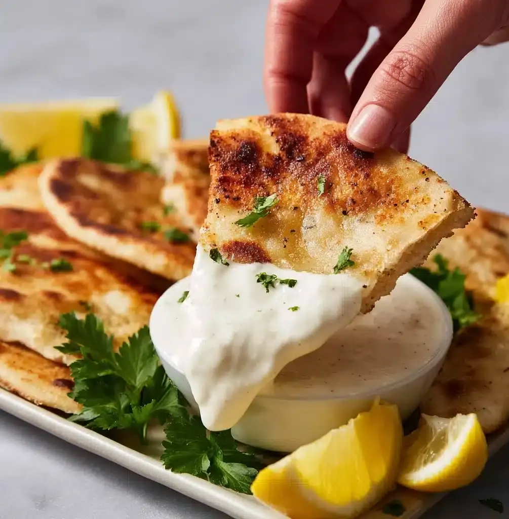 Crispy Lebanese Meat Stuffed Pita - Arayes Recipe - Recipe Image