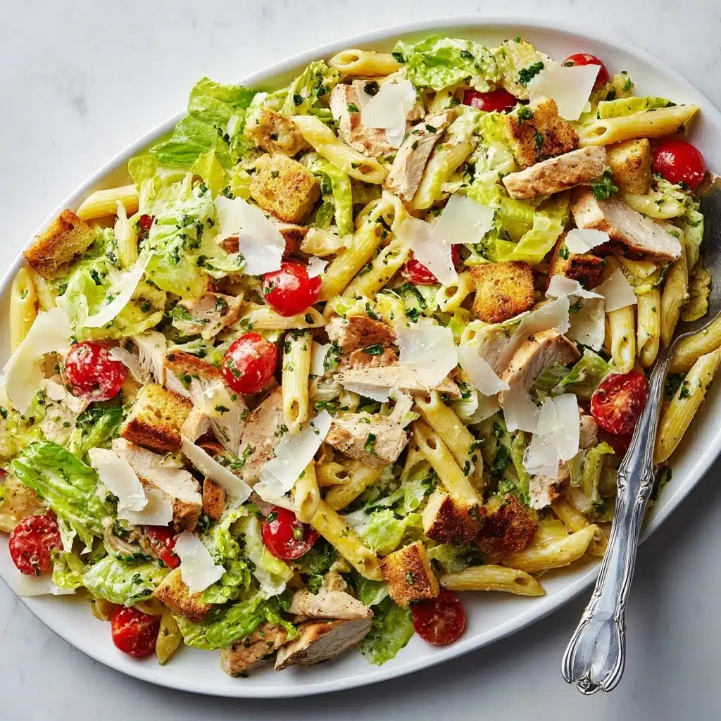 Chicken Caesar Pasta Salad Recipe - Recipe Image