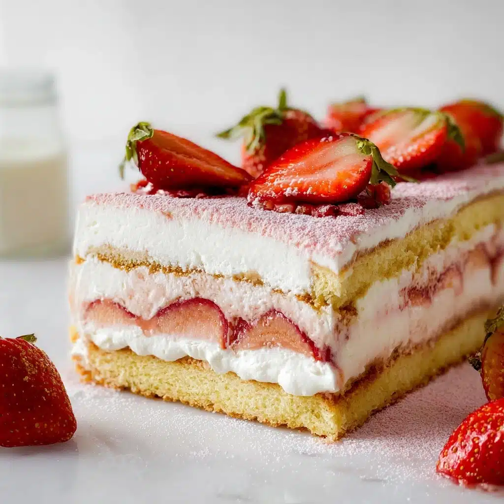 Easy Best Strawberry Tiramisu Recipe (Eggless) Recipe - Recipe Image