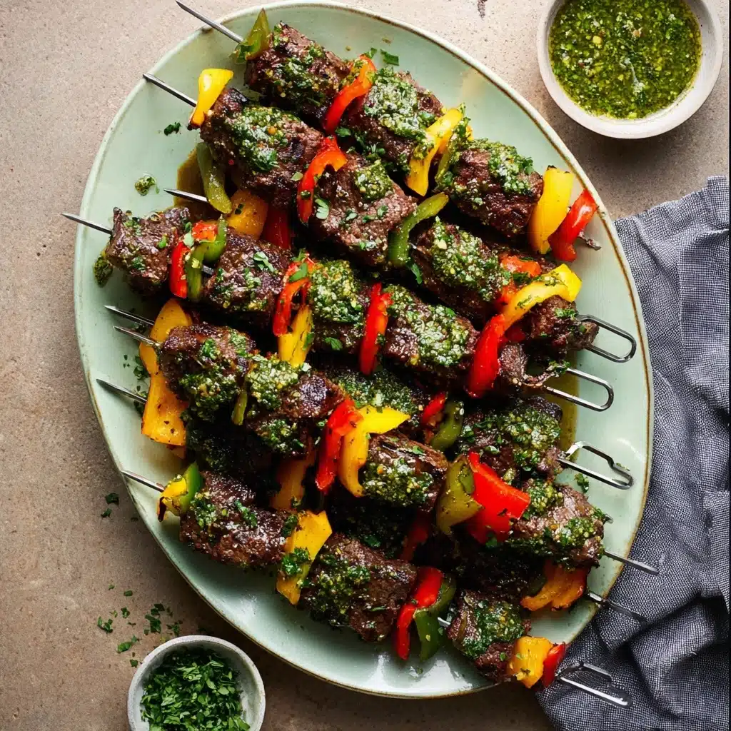 Easy Grilled Chimichurri Steak Kabobs Recipe