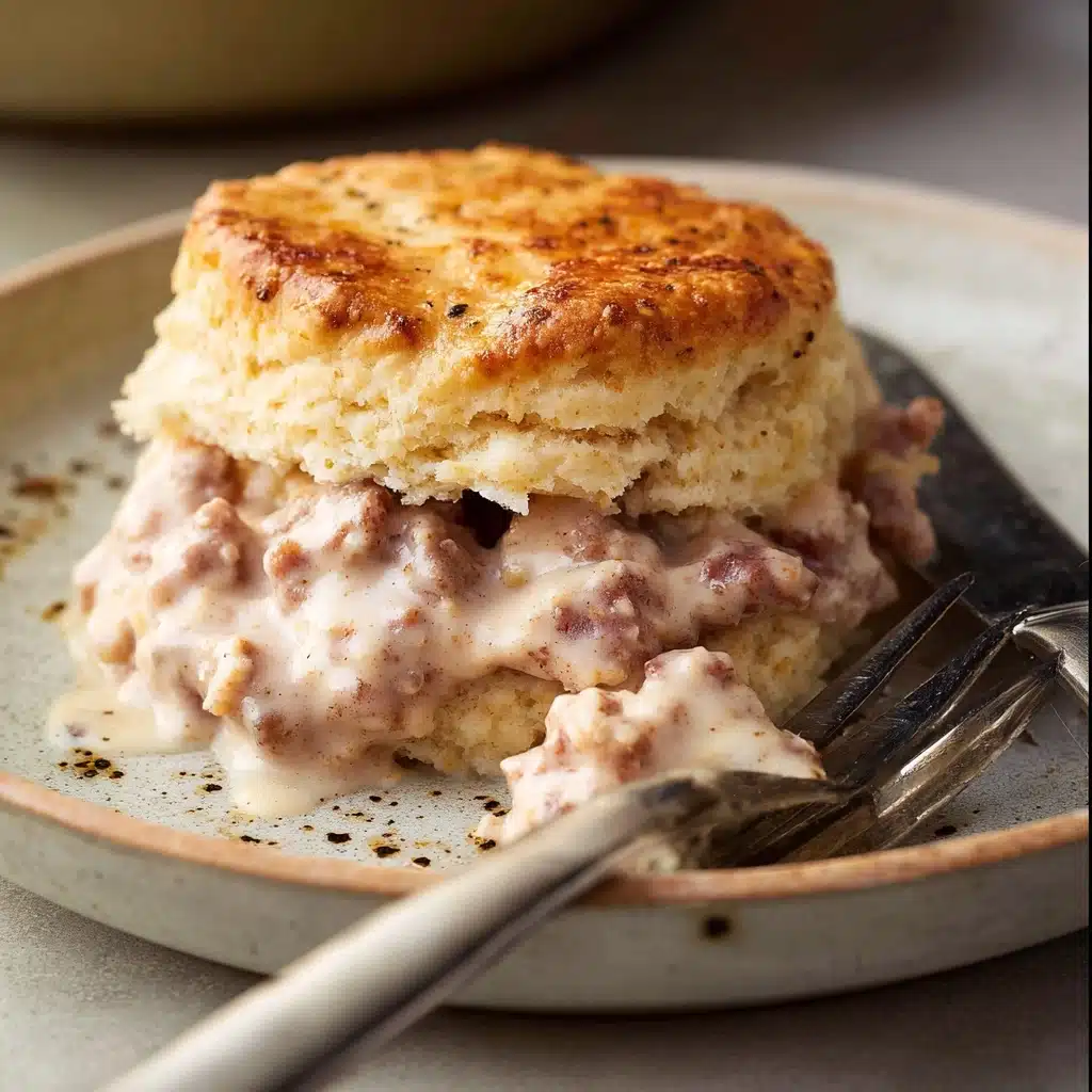 Homemade Biscuits and Gravy Casserole Recipe