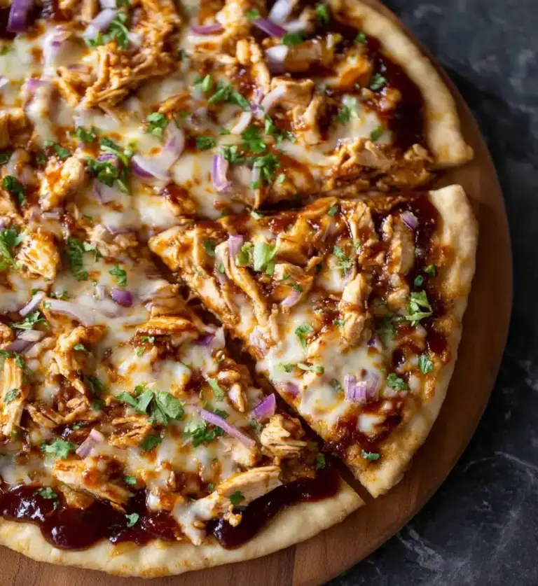 Homemade BBQ Chicken Pizza Recipe