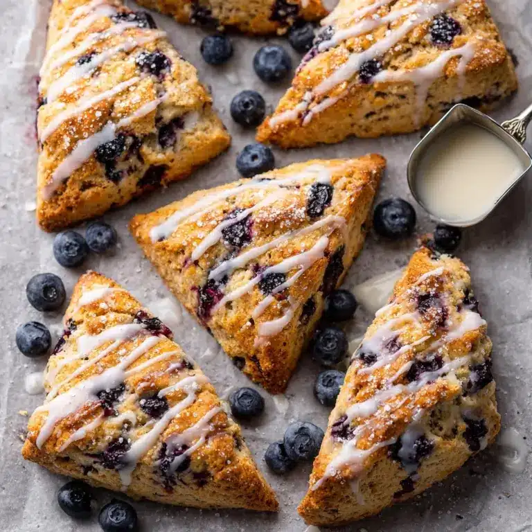 Classic Bakery-Style Blueberry Scones Recipe