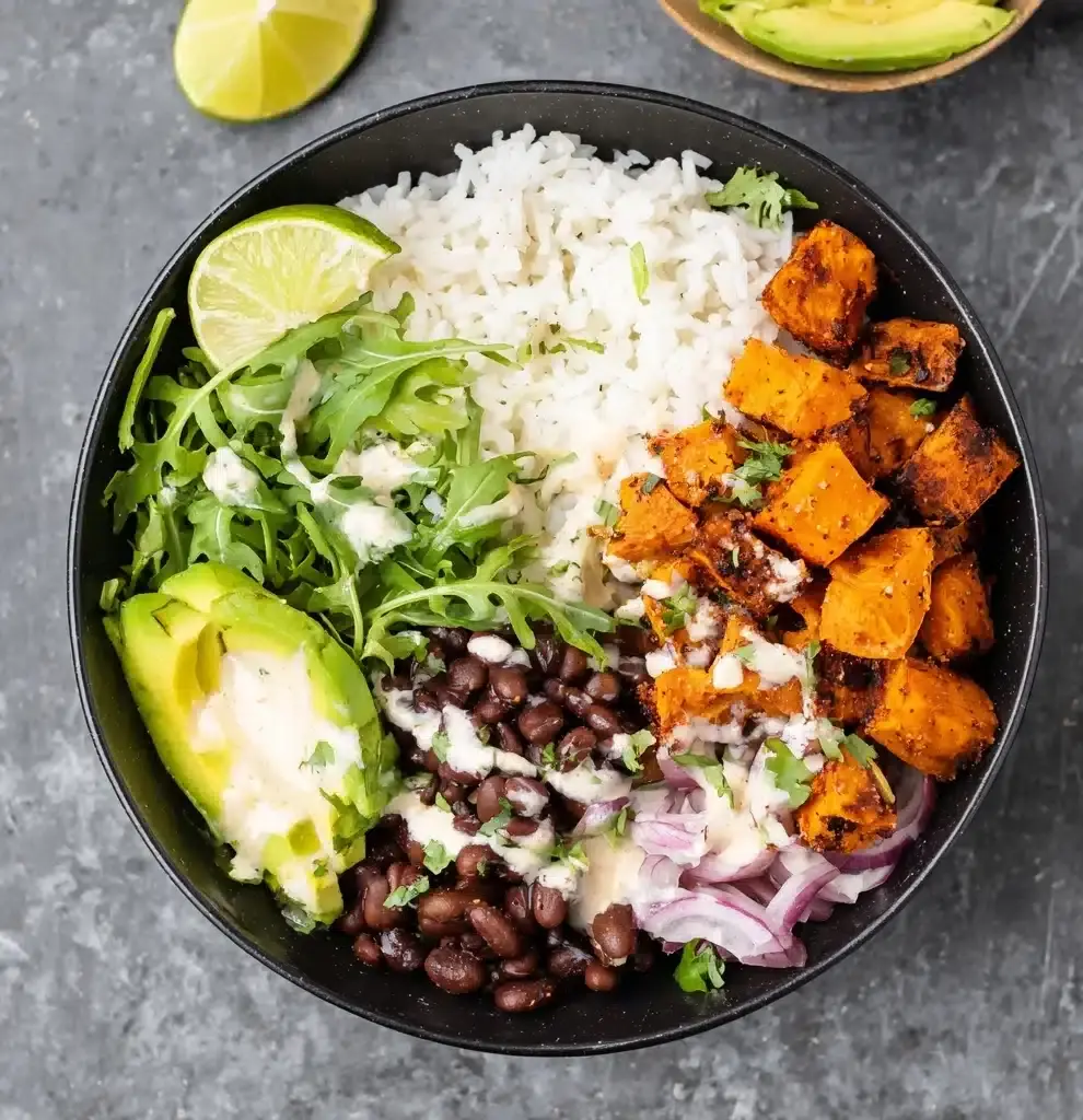 Sweet Potato Black Bean Power Bowls Recipe - Recipe Image
