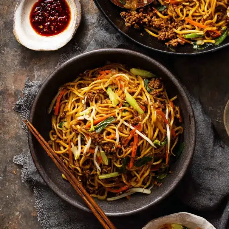 Beef Chow Mein - great beef mince noodle recipe! Recipe
