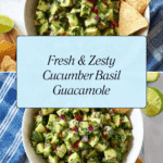 Guacamole With Cucumbers & Basil – Low Carb & Vegan Recipe