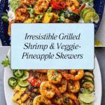 Grilled Shrimp Skewers (with Veggie-Pineapple Skewers) Recipe