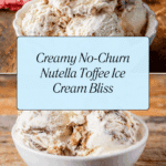No-Churn Nutella Toffee Ice Cream Recipe
