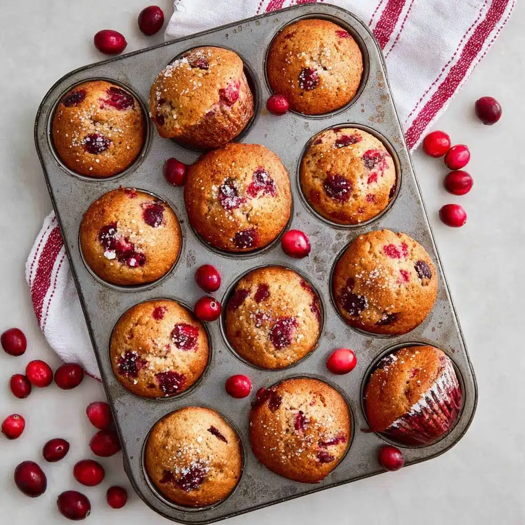 Easy Autumn Chai Spice Cranberry Muffins Recipe - Recipe Image
