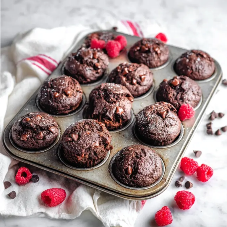 Chocolate Raspberry Veggie Muffins Recipe