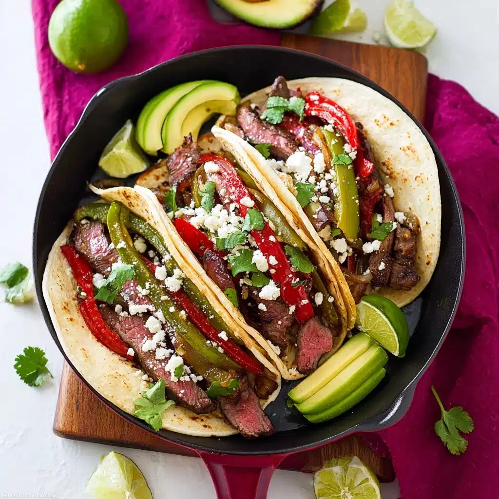 Easy Skillet Steak Fajitas Recipe - Recipe Image