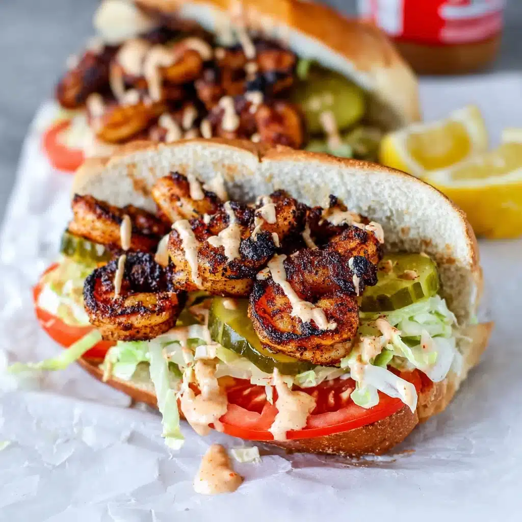 Blackened Shrimp Po Boys Recipe - Recipe Image